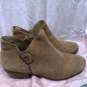 Tan Jack Rogers booties